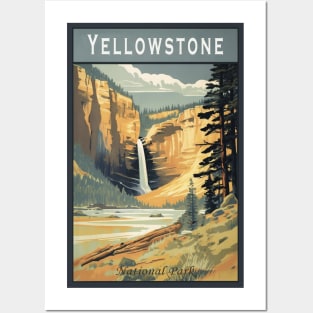 Yellowstone National Park Vintage Poster Posters and Art